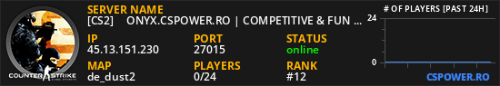 [CS2] 么 ONYX.CSPOWER.RO | COMPETITIVE & FUN | SKINS | KNIFES