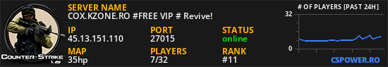 COX.KZONE.RO #FREE VIP # Revive!