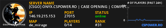 [CSGO] ONYX.CSPOWER.RO | CASE OPENING | COMPETITIVE & FUN
