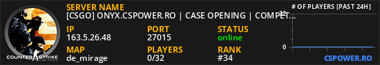 [CSGO] ONYX.CSPOWER.RO | CASE OPENING | COMPETITIVE & FUN