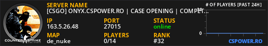 [CSGO] ONYX.CSPOWER.RO | CASE OPENING | COMPETITIVE & FUN