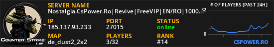 Nostalgia.CsPower.Ro|Revive|FreeVIP|EN/RO|1000FPS