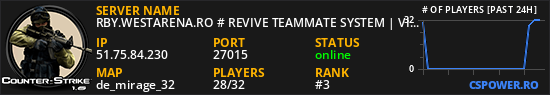 RBY.WESTARENA.RO # REVIVE TEAMMATE SYSTEM | VIP FREE