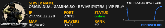 ORIGIN.DUAL-GAMING.RO - REVIVE SYSTEM | VIP FREE